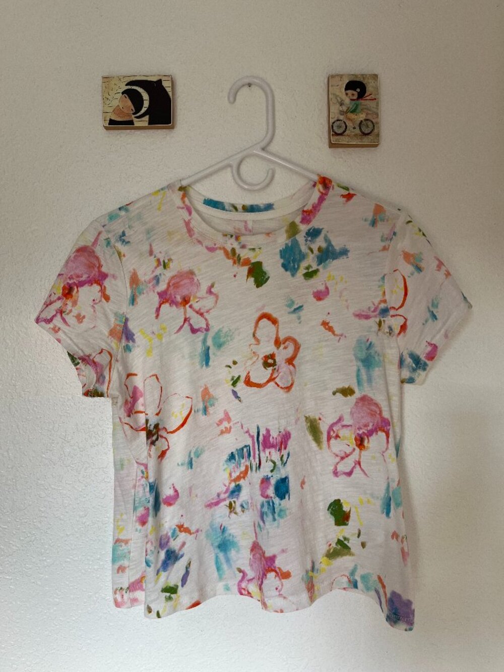 🎨 PILCRO The Bennie by Anthropologie | Multicolor Printed Tee | Size Small